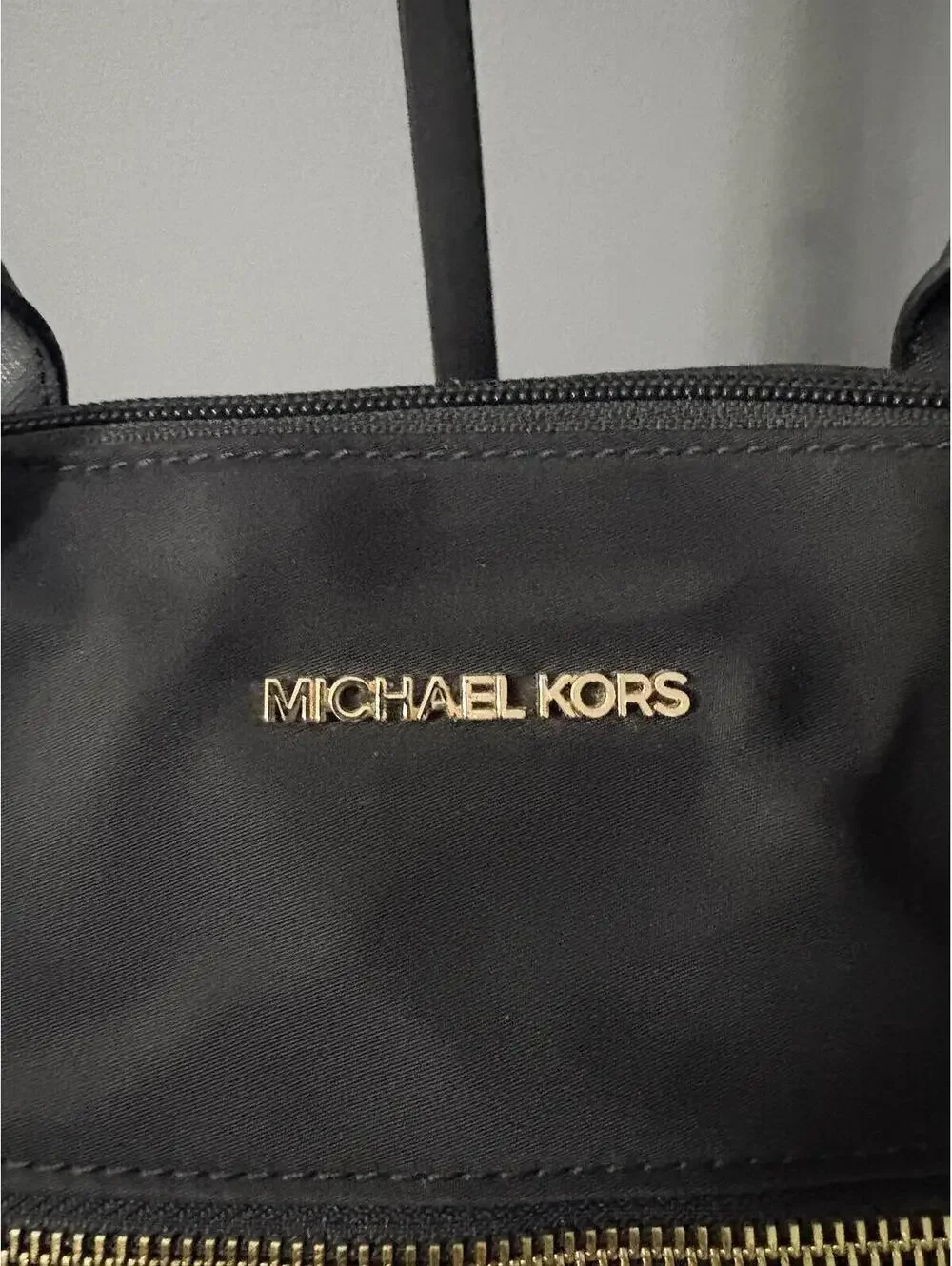 Michael Kors Kelsey Large Black Nylon Tote Bag